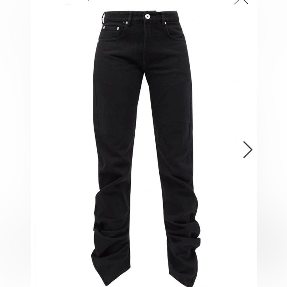 VAQUERA NYC designer black scrunch pants / jeans women’s size 27 - Picture 2 of 14